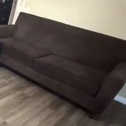 Brown velvet Sofa  
