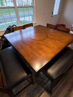 Dining table brown