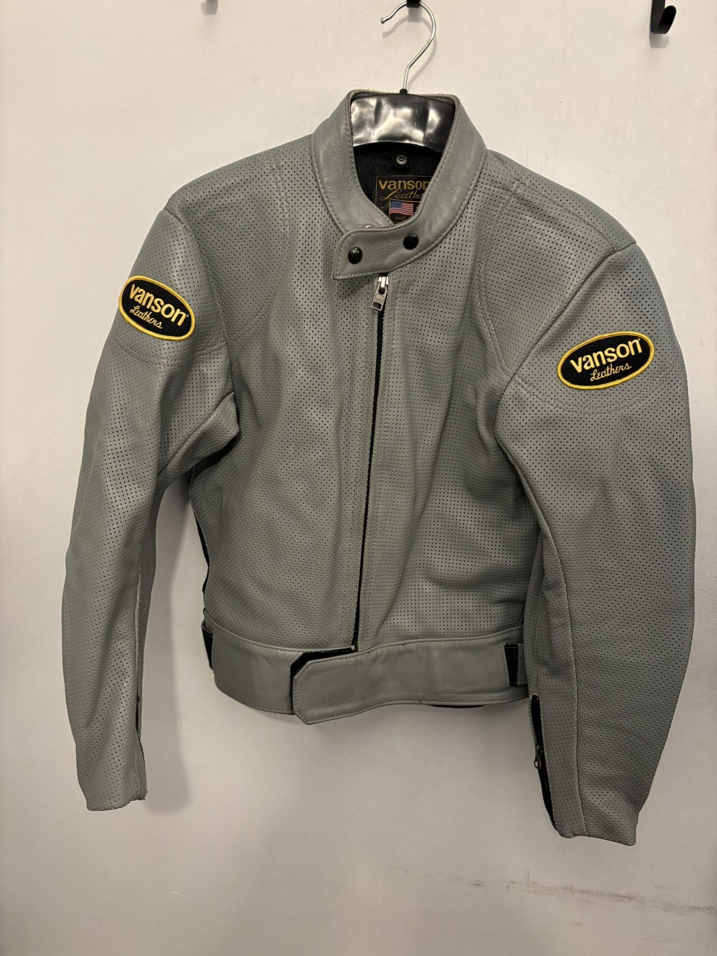 Vanson Leathers Perforated Motorcycle Jacket – Made in USA