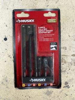 Husky hex impact socket adapter set