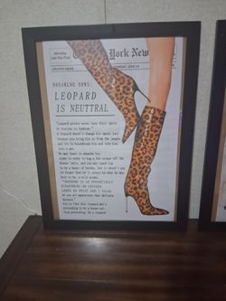 Leopard Is Neutral Framed Fashion Wall Art