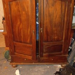 solid wood armoire 