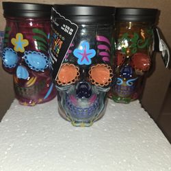 Day Of The Dead Candle Holder's