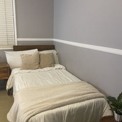 Twin bed Frame and Mattress