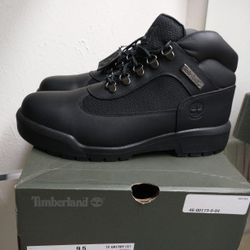 New Timberland Waterproof Field Boot Men Size 9.5 Black 