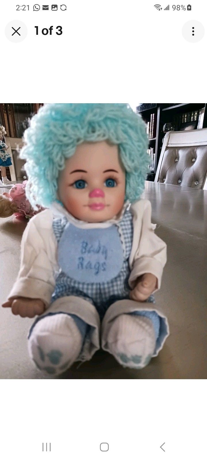 Marie Osmond Porcelain Baby Rags Doll