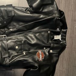 Harley Davidson Faux Leather Jacket Kids Size 7