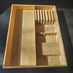Bamboo drawer organizer