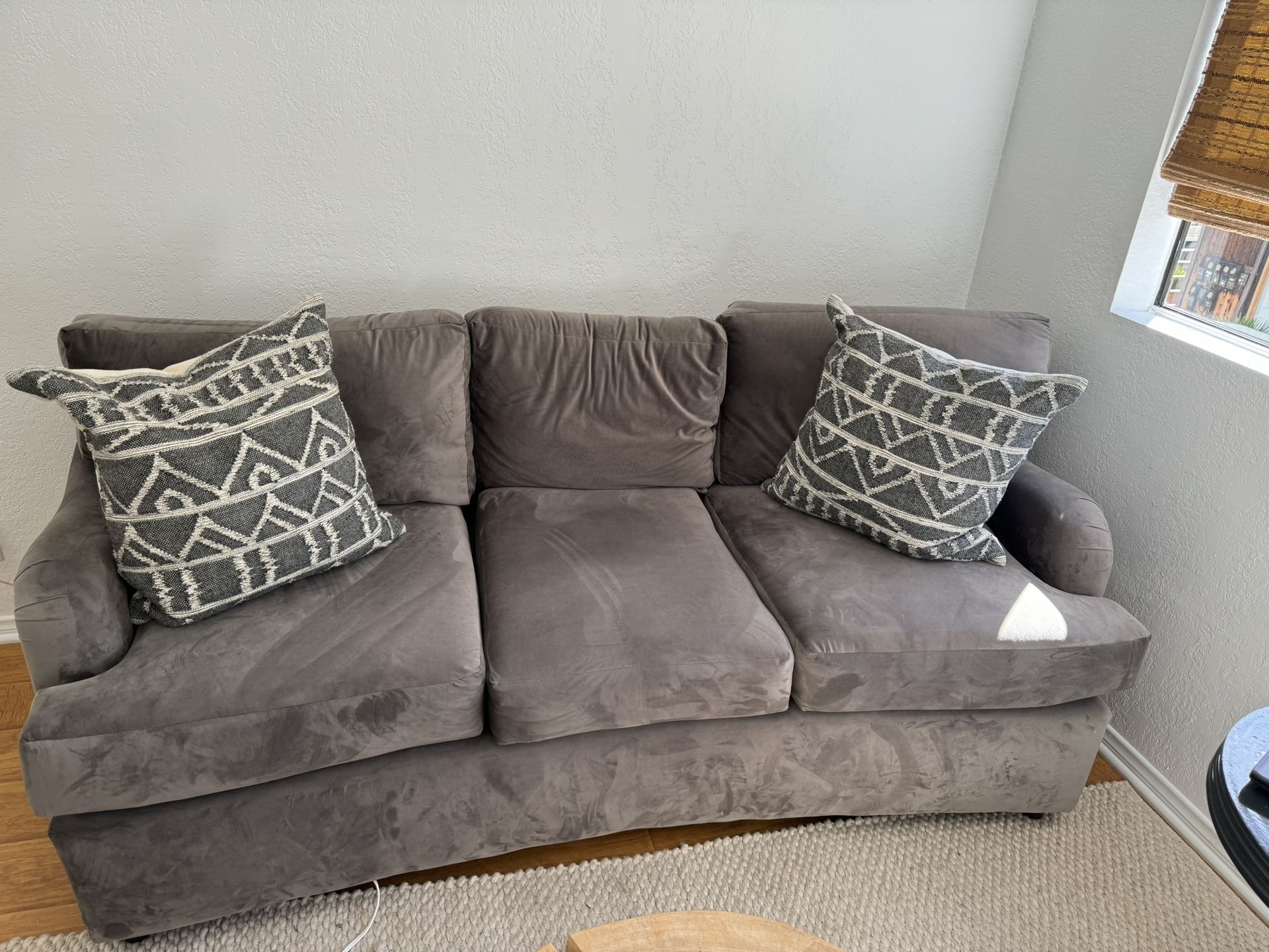 Soft Gray Couch Sofa 