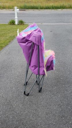 Rainbow Faux Fur Butterfly Chair for Sale in SHOEMAKERSVLE PA