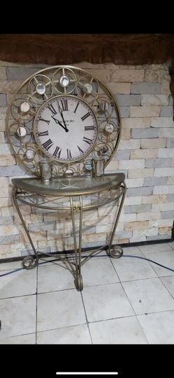 Clock With Table