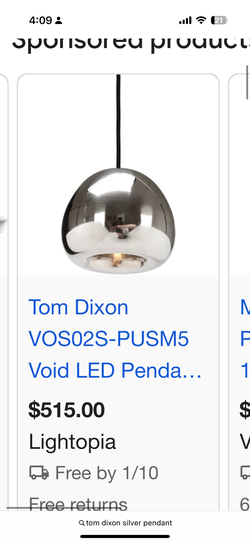 Tom Dixon light chrome set