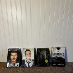 4 Fiction Books - Winger, Asylum, The Stranded, In Real Life - Softcover Bundle