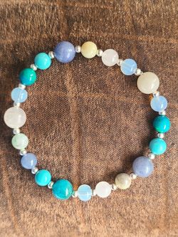 Natural Stone Stretchy Handmade Bracelet 