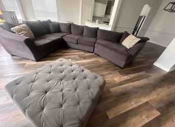 Large U Shaped Brown Sectional