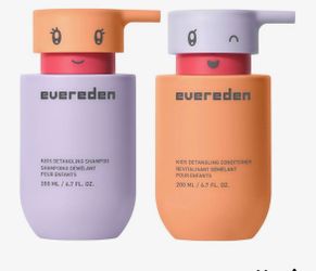EVER EDEN Kids Detangling Shampoo & Conditioner Plant Protein Peptides 6.7 fl oz