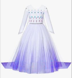 Ice princess costume (frozen) size 7-8 y
