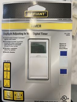 Defiant Wall Switch Timer