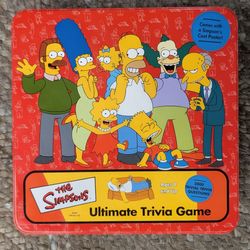 The Simpsons Ultimate Trivia Game in a Tin Box