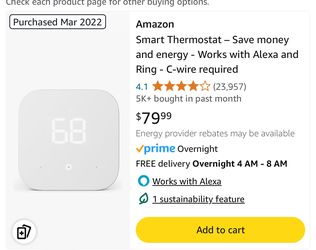 2 Smart Home Alexa Thermostats