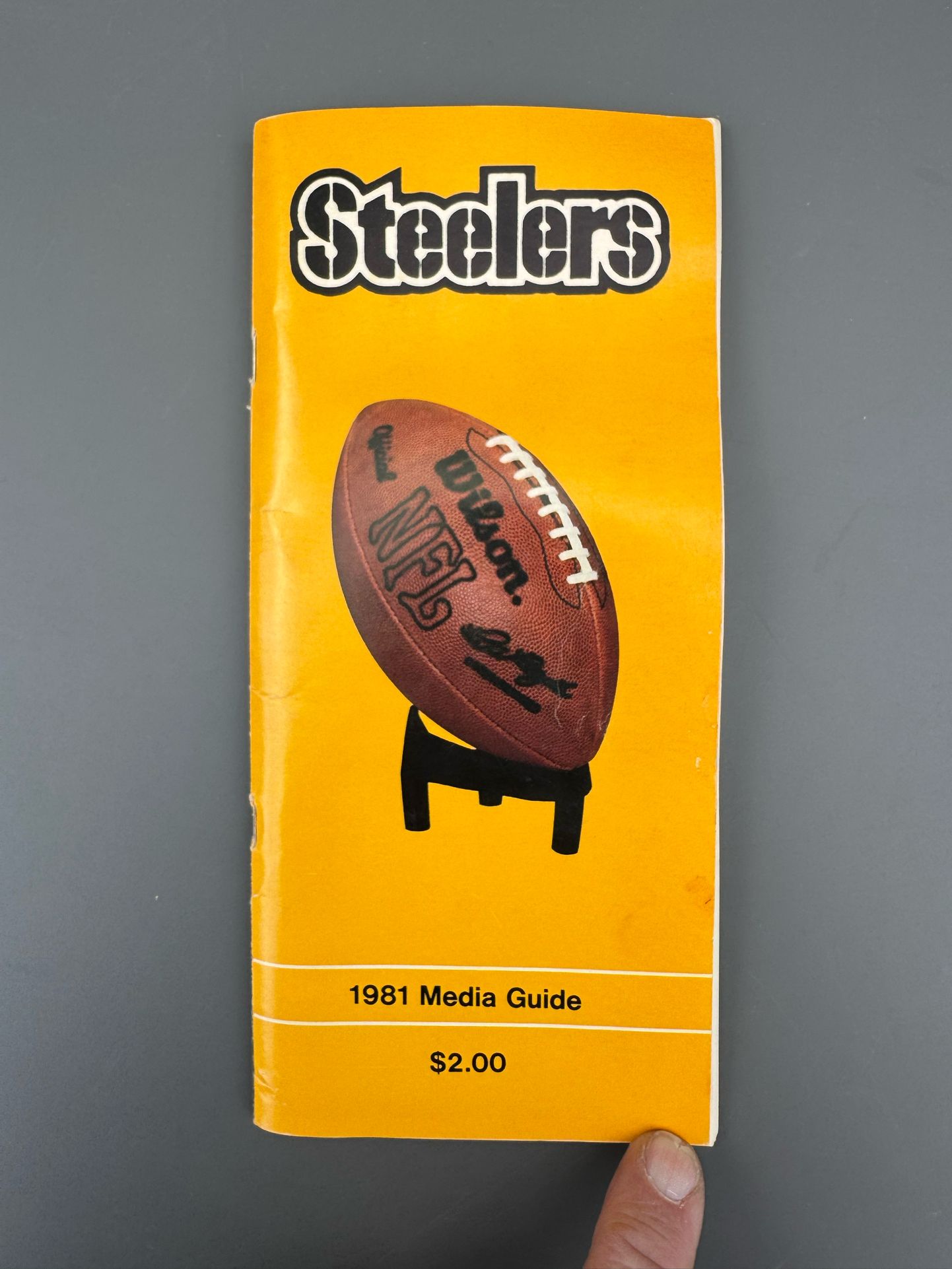 Vintage Pittsburgh Steeler Media Guides 1981,1983, 1986