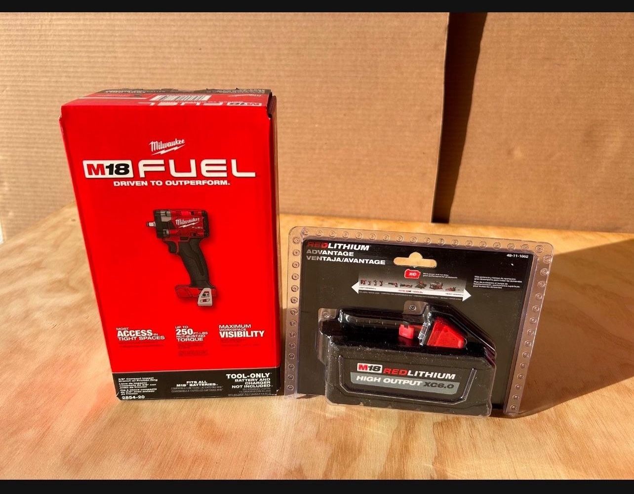 Milwaukee 3/8” Compact Impact w/6.0 Battery $240 New in Box (Tool Only $190)