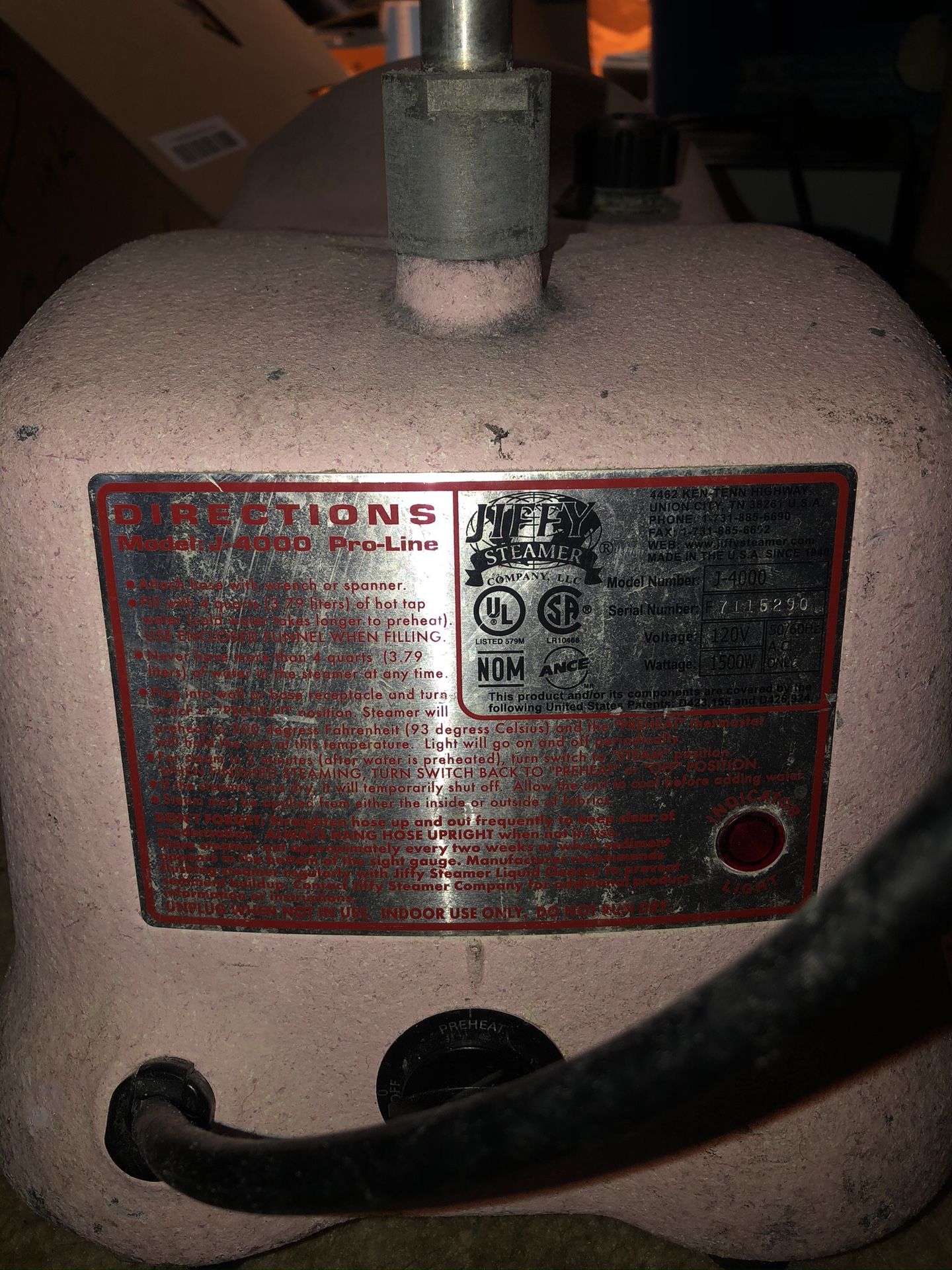 Jiffy steamer vintage style