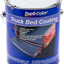 Dupli-Color TR252 Truck Bed Coating  Paint - Black - Gallon Spray Roll On  Rubberized  Boats Jeeps Steps Trailers Vans Rock Guard Wheel Well  