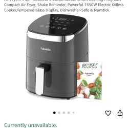Air Fryers 4 Qt, Fabuletta 9 Cooking Functions Smart Air Fryers
