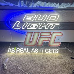 Bud Light UFC Neon Sign