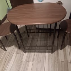 3 Piece Compact Dining Set W/ Table