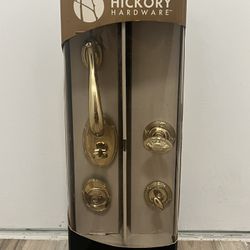 Hickory Hardware Solid Brass Front Door Lock Set – NEW