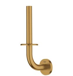 GROHE Essentials Spare Single Post Toilet Paper Holder in Brushed Cool Sunrise