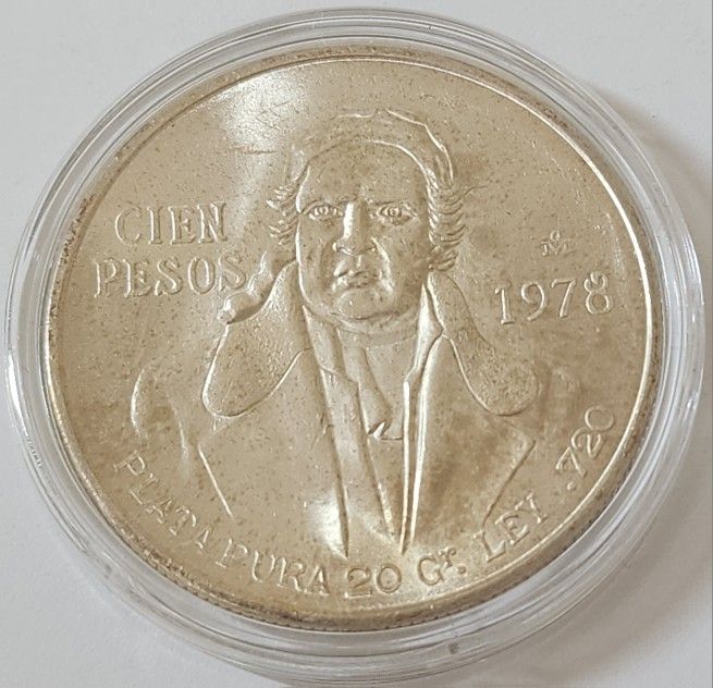 Mexico Coin Cien Pesos 1978 .720