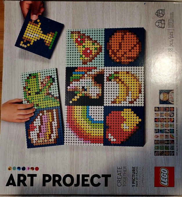 LEGO Art Project - Create Together (21226) One Picture Made Of 9 Plates 4138 Pcs