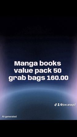 Manga Book Value Pack 50 Grab Bags 50 