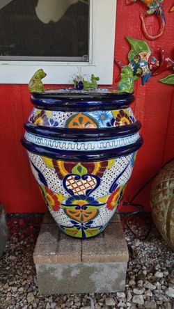 ⛲️ Talavera Fountain - Barrel Fountain - Fountain - Talavera Barrel Fountain