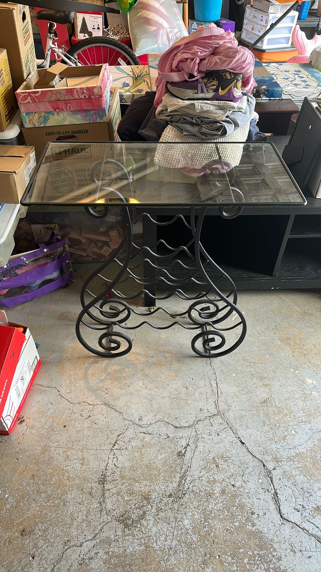 Glass Top Wine Rack