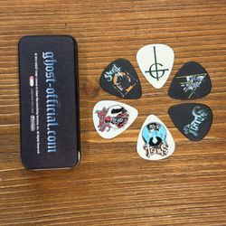 RARE Ghost/Dunlop Guitar Picks and Tin