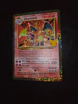Charizard Holo Pokémon Card 4/102 30th anniversary