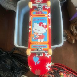 Hello kitty skateboard