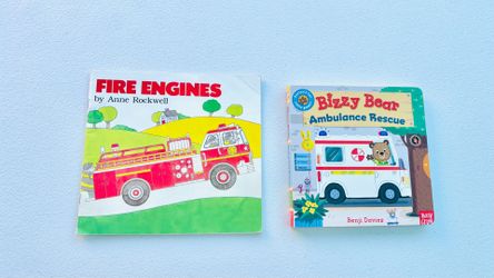 Fire Engines & Ambulance kids books-reading, community, Classroom, teacher