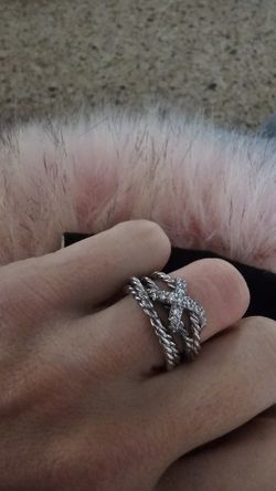 David YURMAN Diamond Cross Ring
