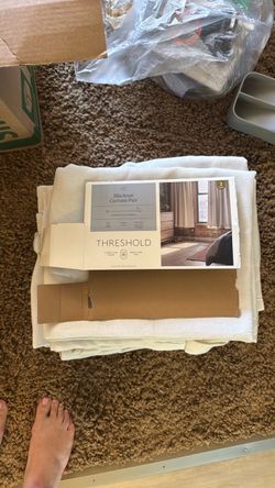 MOVING SALE – Threshold Blackout Curtains 54” x 95” – 2 Panels