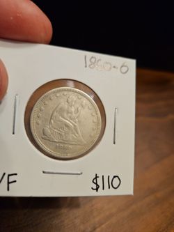 1860-O Seated Quarter
