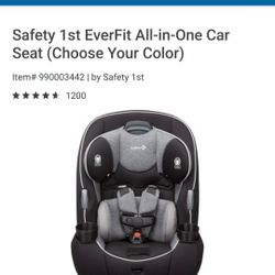 SAFETY FIRST CARSEAT (All In ONE)!!!
