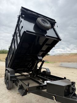 New 8x4x14 Scissor Lift Heavy Duty Hydraulic Dump Trailer Loaded With All Accessories 🔥