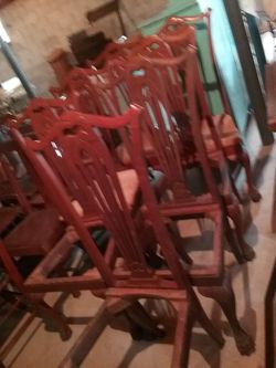 COOL ... Old furniture DINNING ROOM SET ... IAK CHEST OF DRAWERS .......MORE