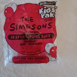 BRAND NEW SUBWAY THE SIMPSONS SKATEBOARDING BART,  TOY
