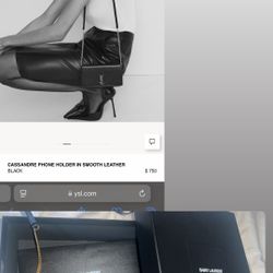 YSL CASSANDRE PHONE HOLDER